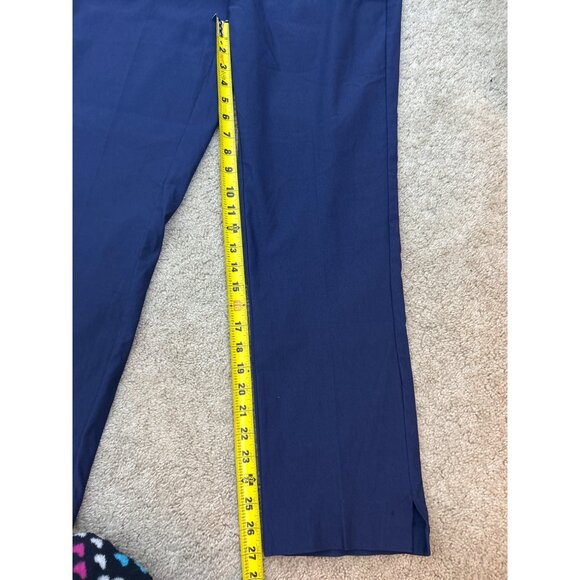 NWT Tribal Flatten It Tummy Control Ankle Pants Navy Lightweight Size 12 - Picture 7 of 11